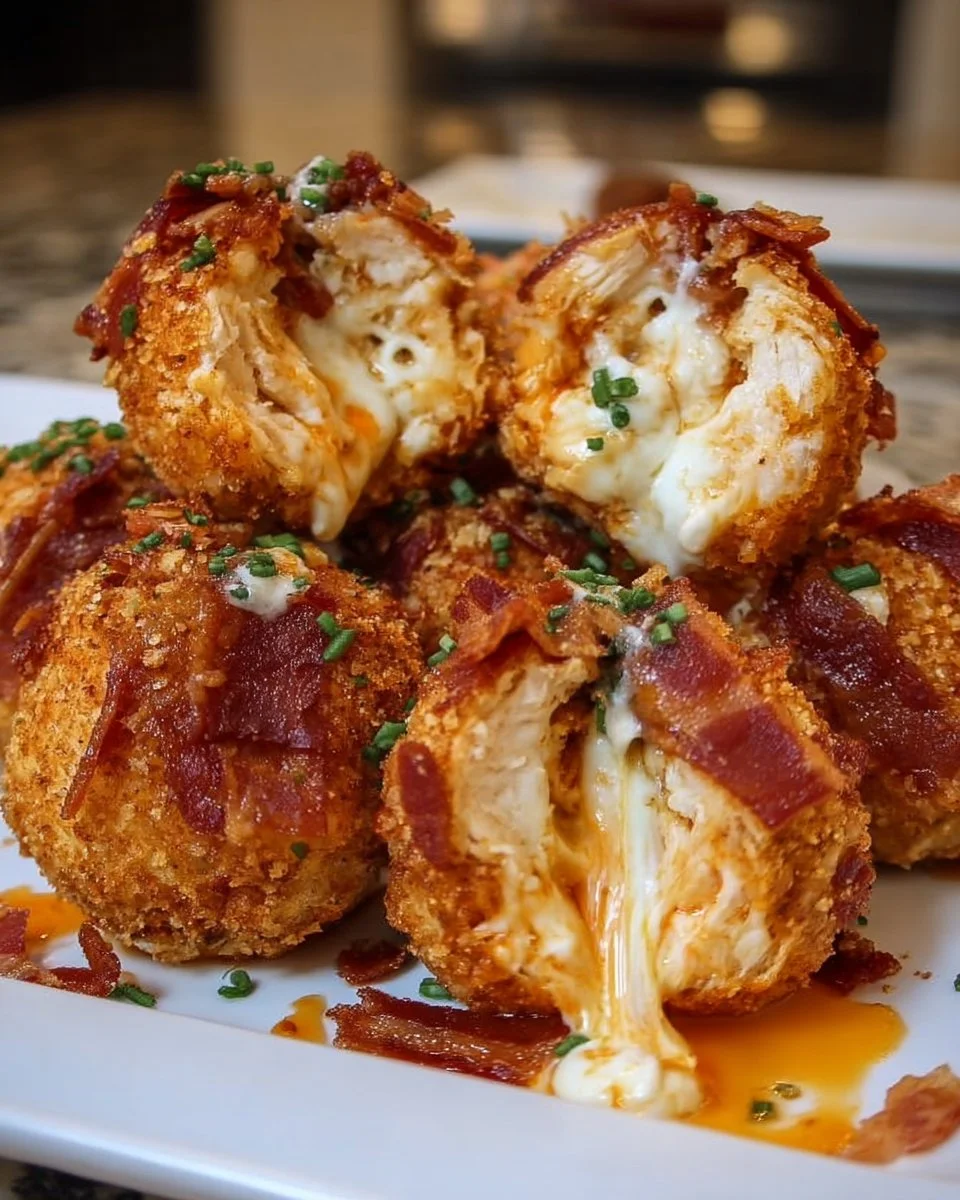 Buffalo Chicken Bacon Mozzarella Bombs