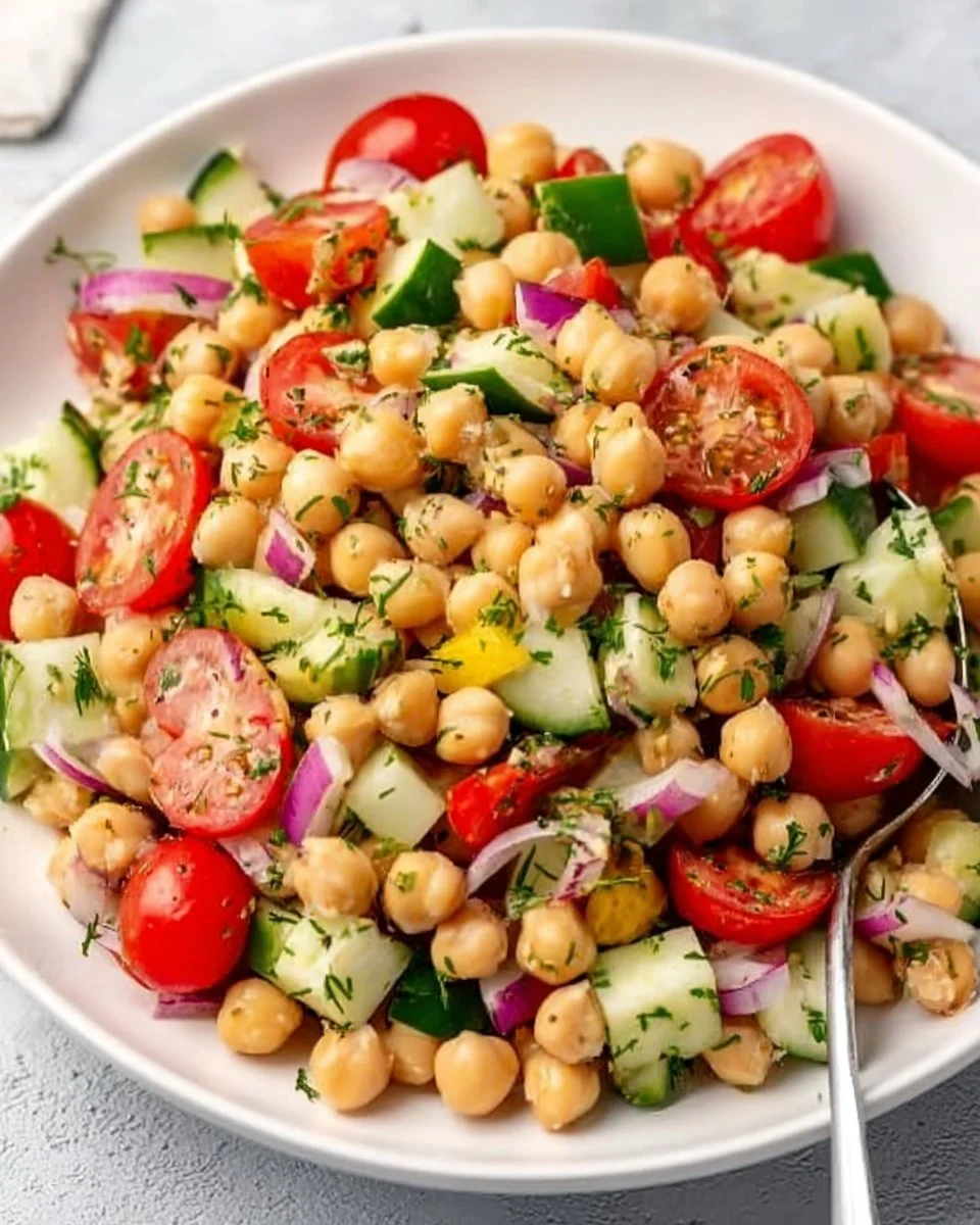 Easy and Fresh Chickpea Salad