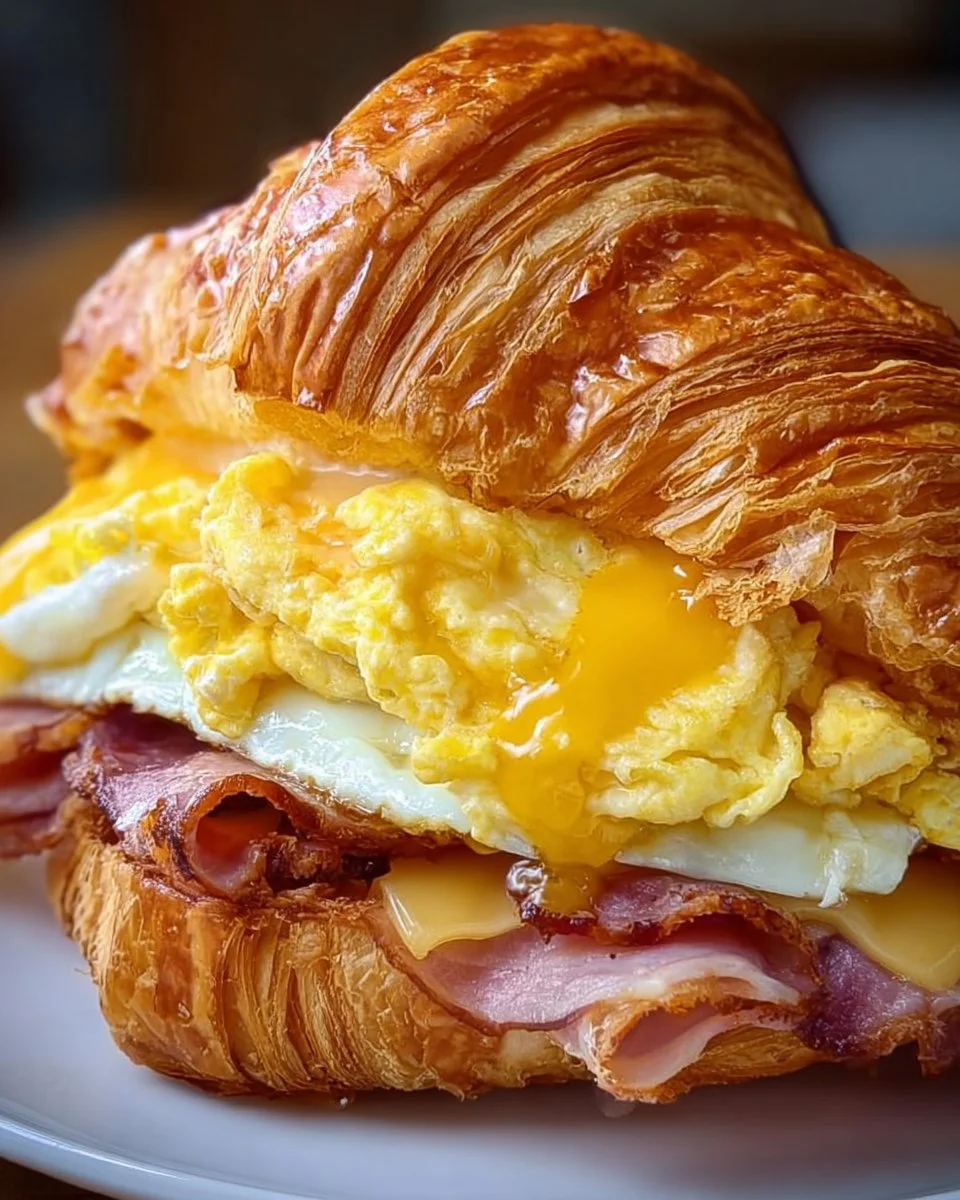Easy Croissant Breakfast Sandwiches