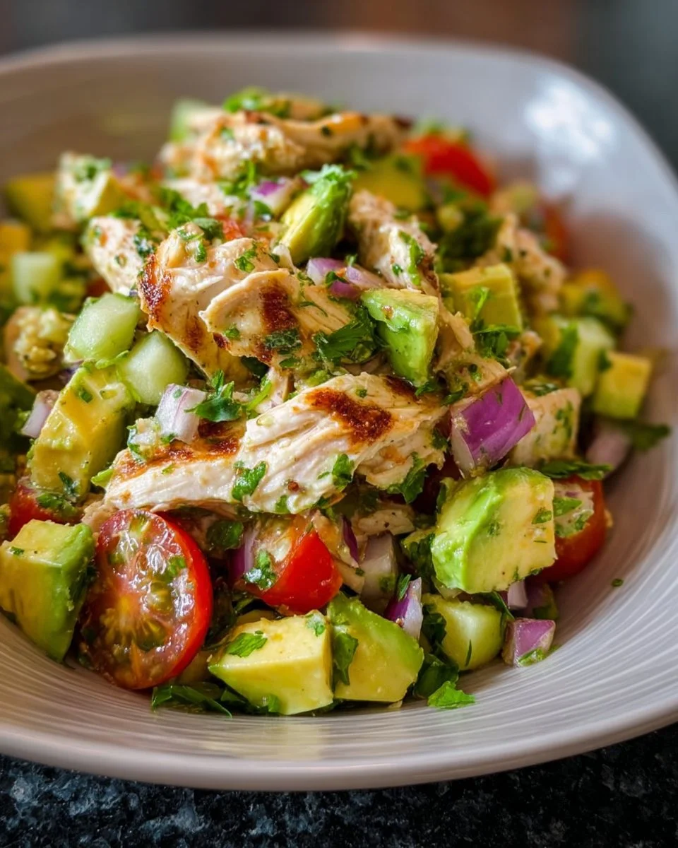 Healthy Avocado Chicken Salad