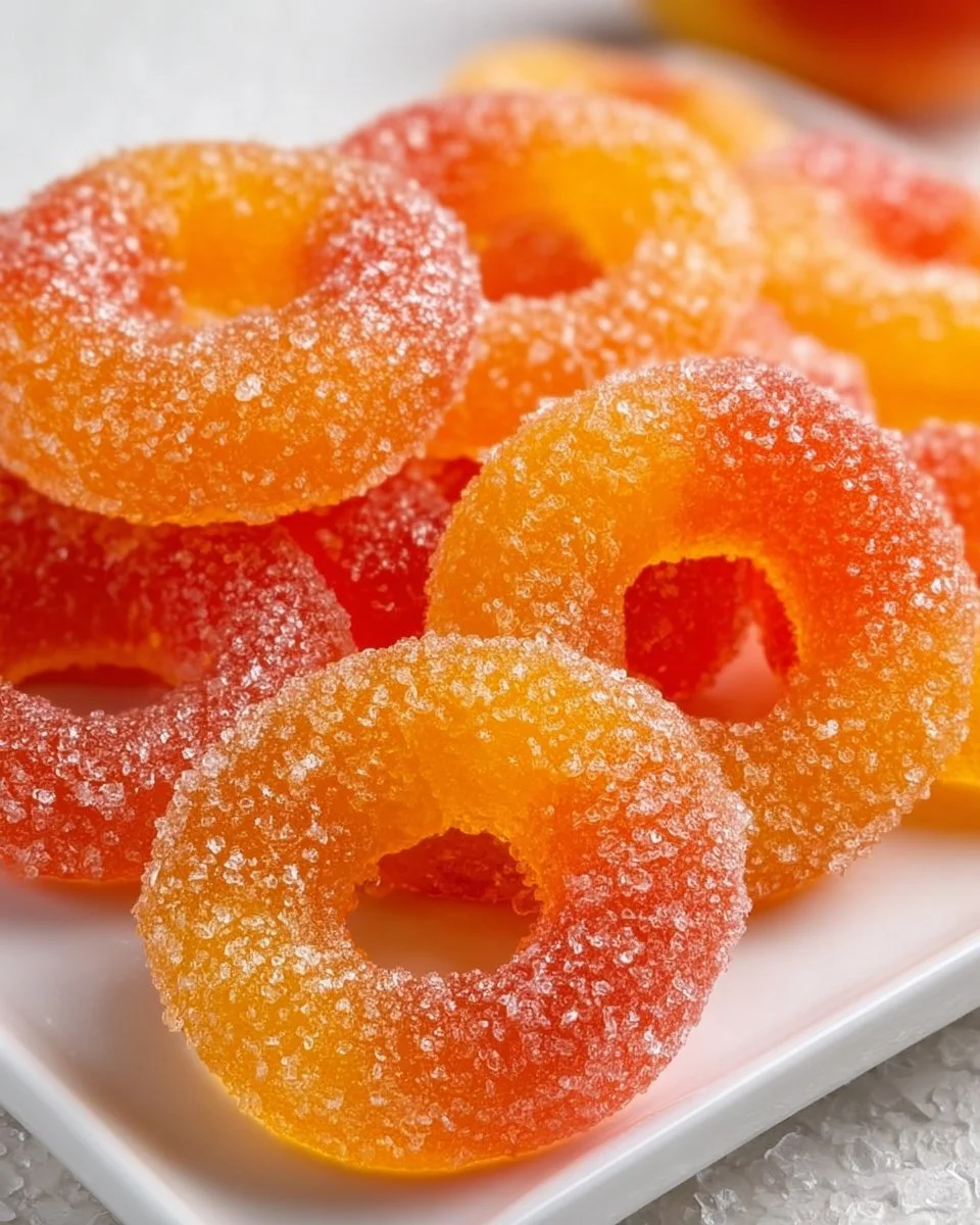 Homemade Gummy Peach Rings (Chewy & Tangy)
