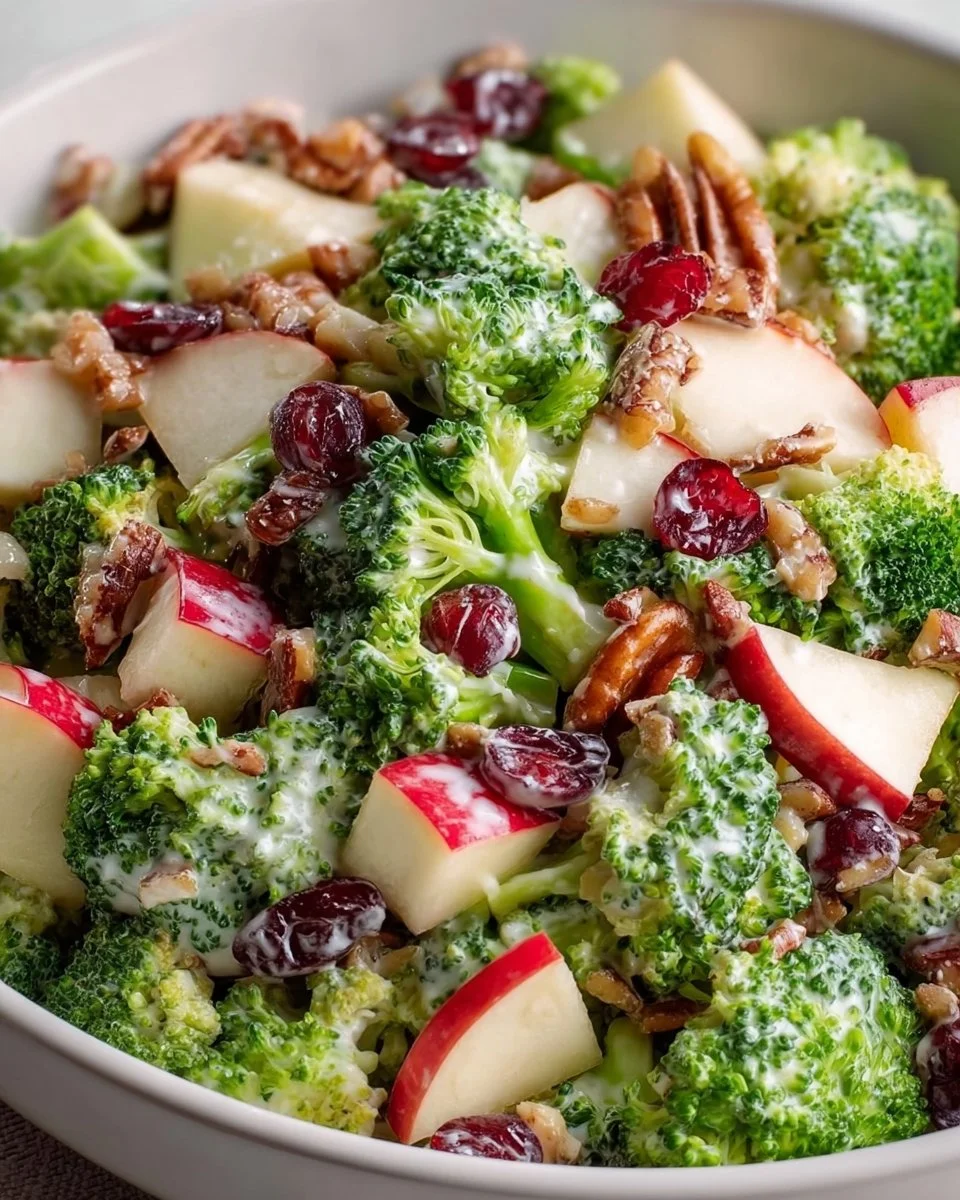 Honeycrisp Apple Cranberry Broccoli Salad