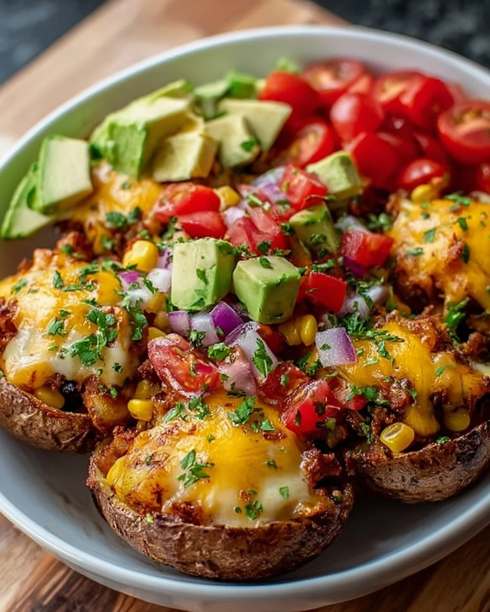 Loaded Fiesta Potato Bowls