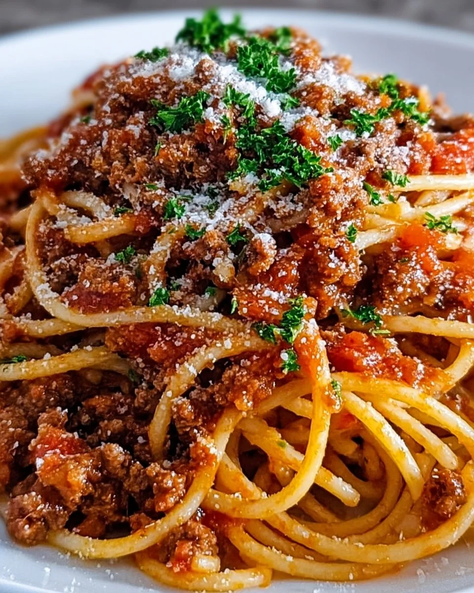 One-Pot Spaghetti with Meat Sauce