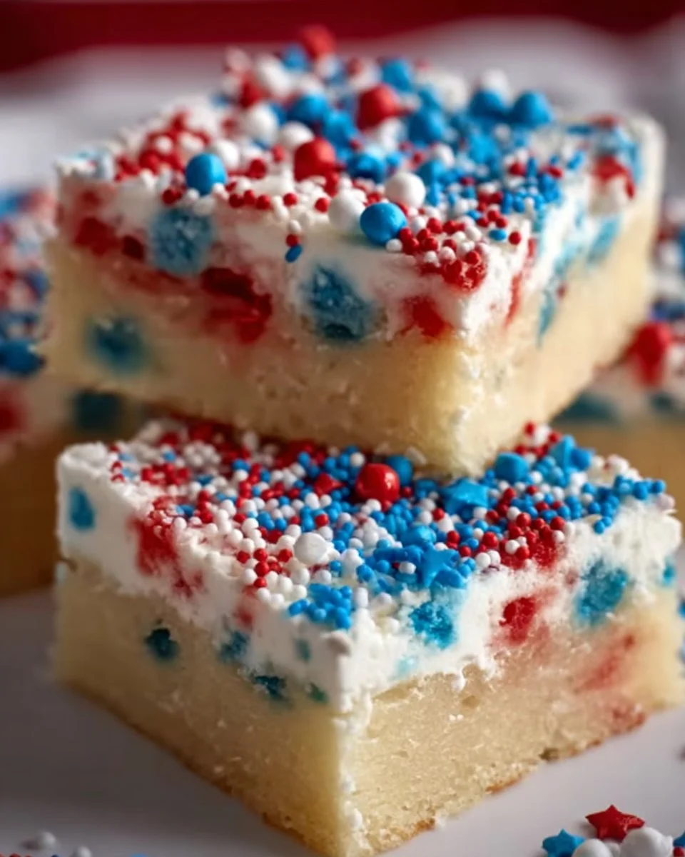 Patriotic Sugar Cookie Bars