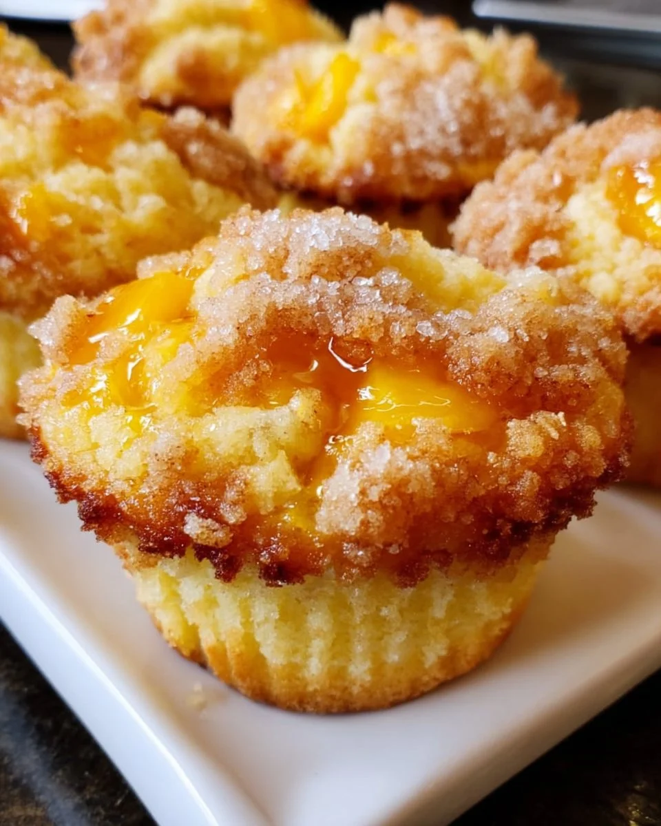 Peach Cobbler Muffins
