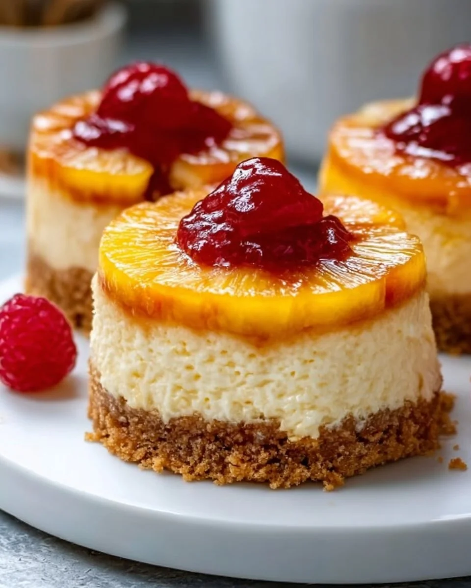 Pineapple Upside-Down Cheesecakes for Mother’s Day Delight