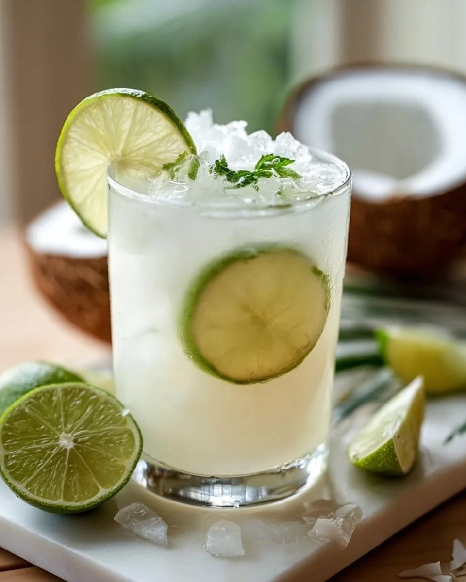 Refreshing Coconut Limeade Drink