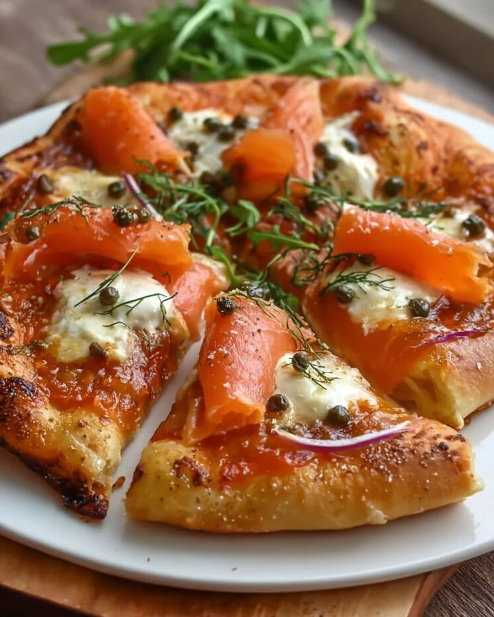 Savory Smoked Salmon Pizza
