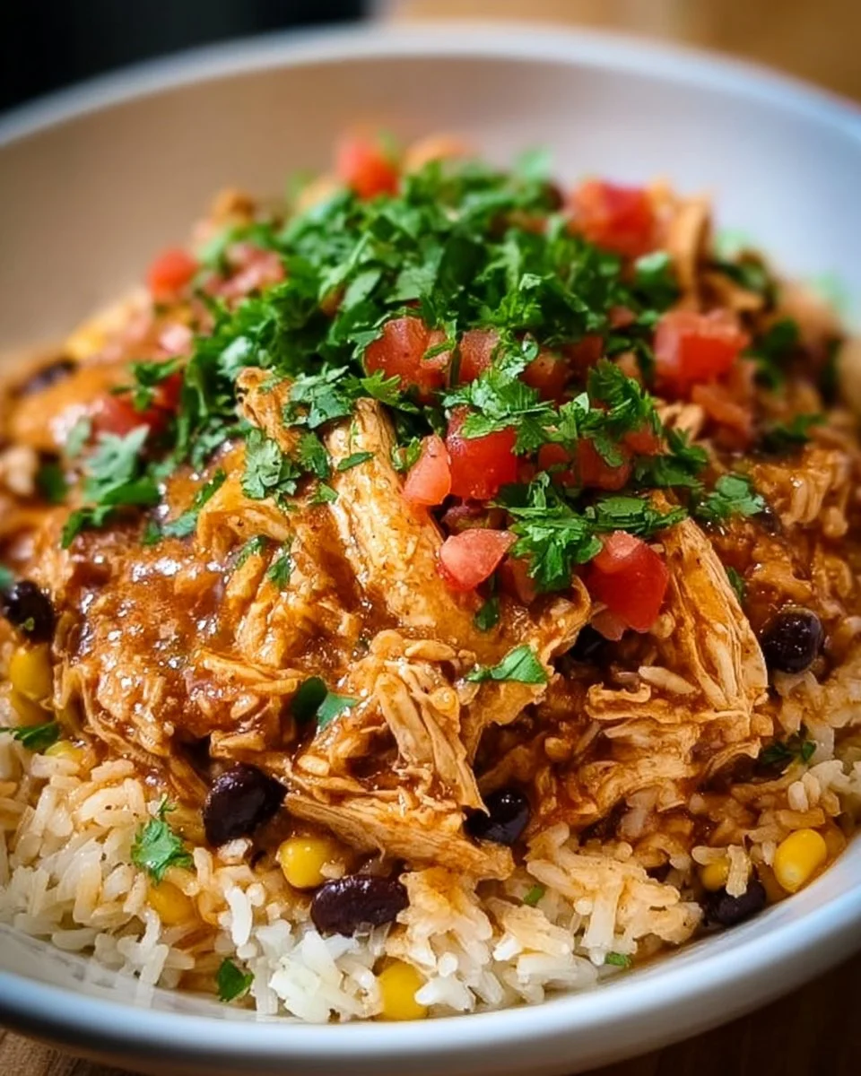 Slow Cooker Taco Chicken and Rice