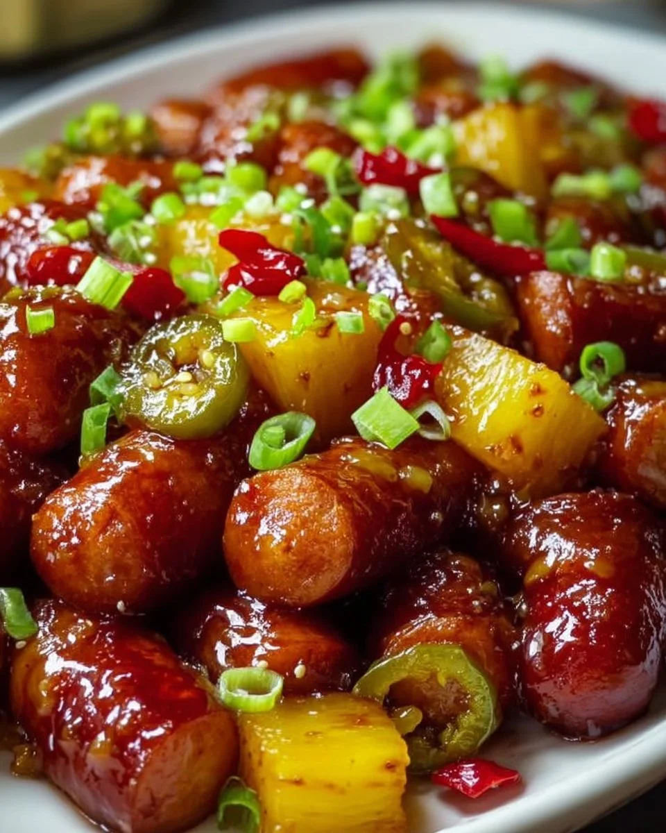 Sweet Spicy Pineapple Jalapeño Little Smokies