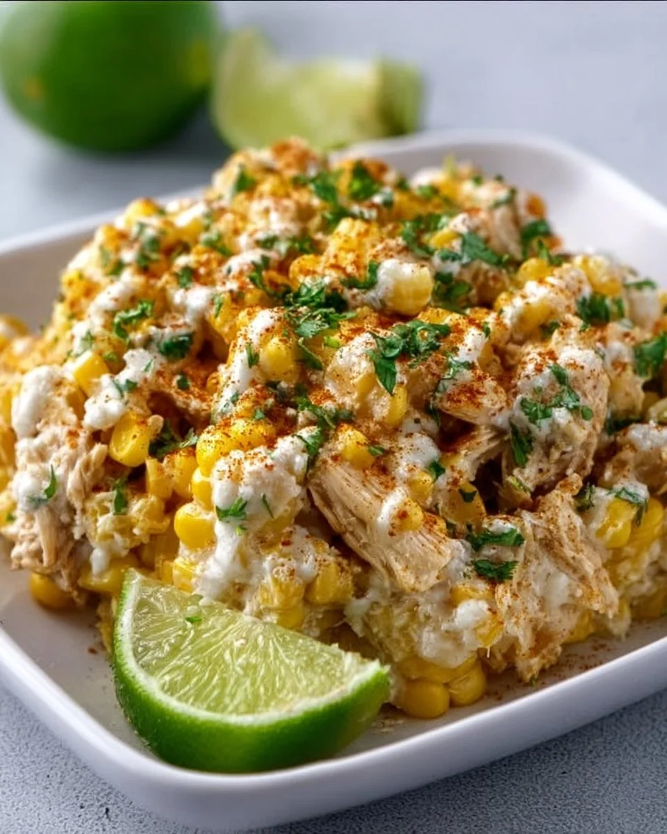 TikTok Summer Crockpot Street Corn Chicken