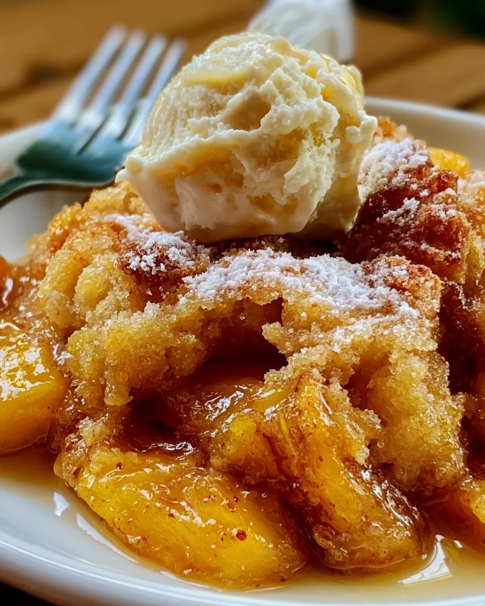 Brown Butter Peach Cobbler