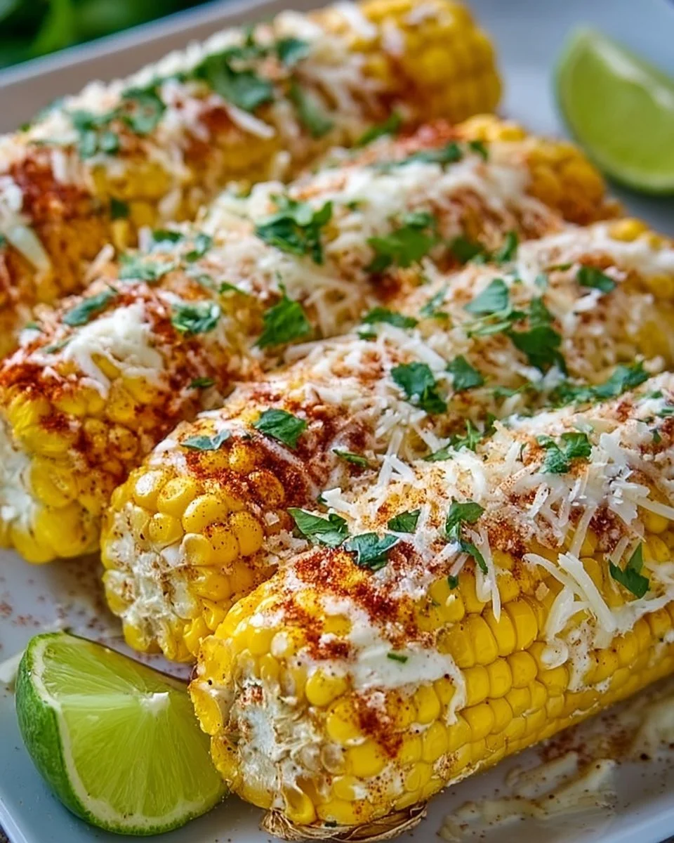 Cheesy BBQ Bliss: Grilled Corn on the Cob
