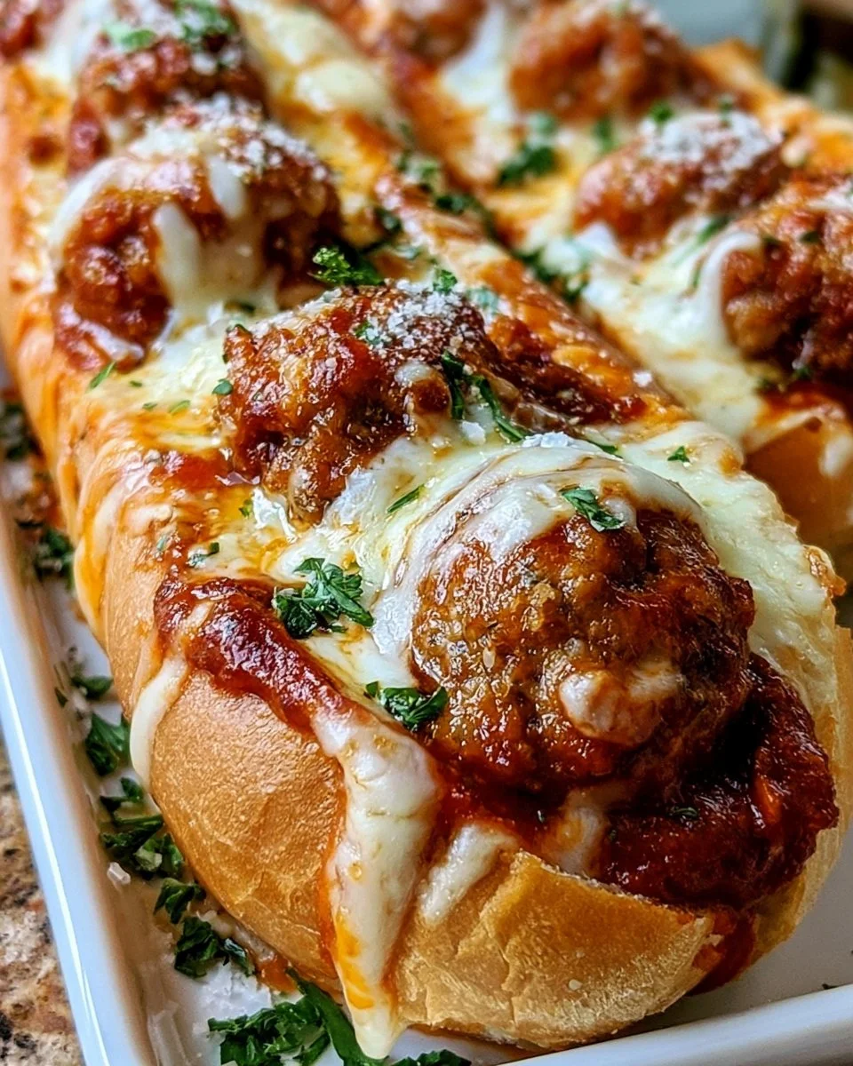 Cheesy Meatball Subs
