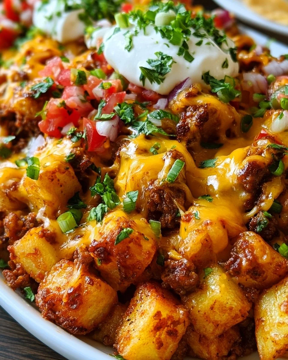 Cheesy Taco Potatoes