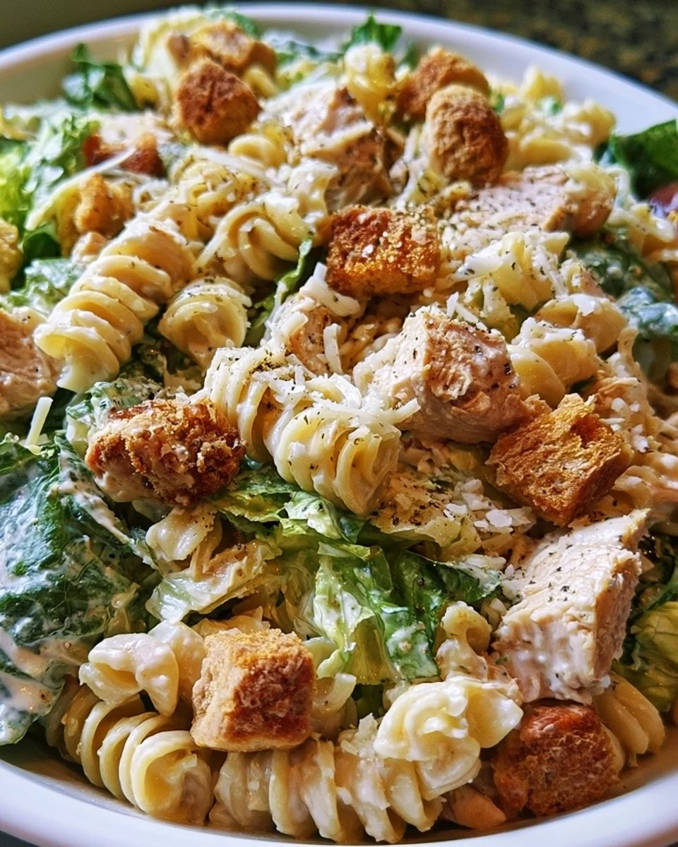Chicken Caesar Pasta Salad