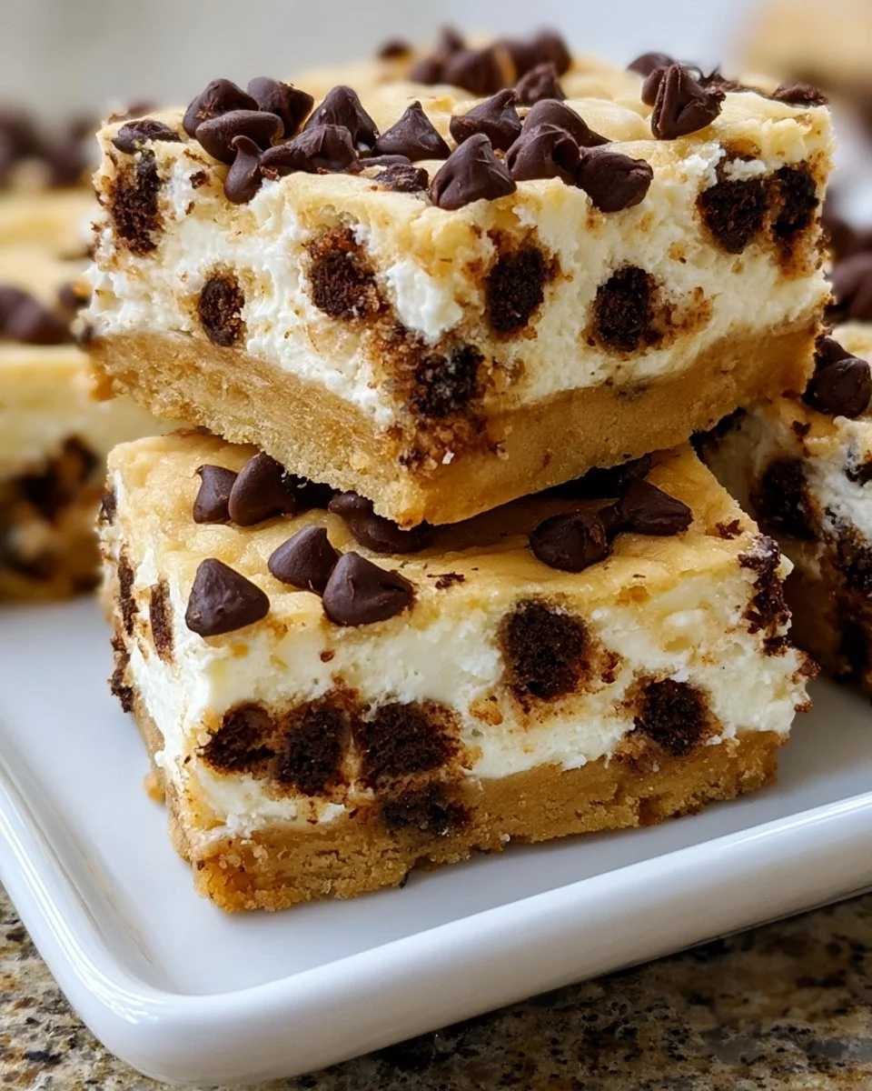Chocolate Chip Cheesecake Bars