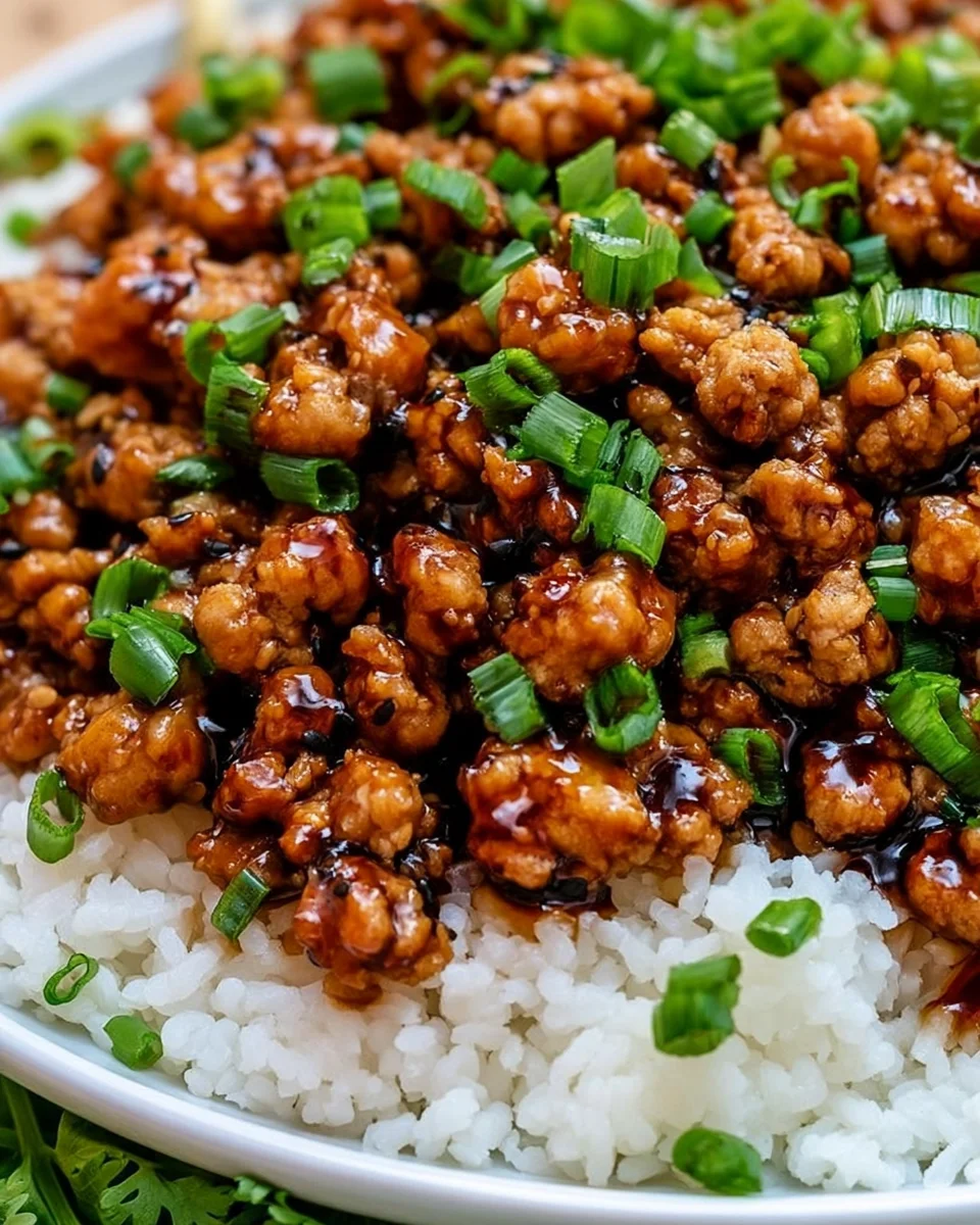 Sweet and Savory Honey Garlic Ground Turkey