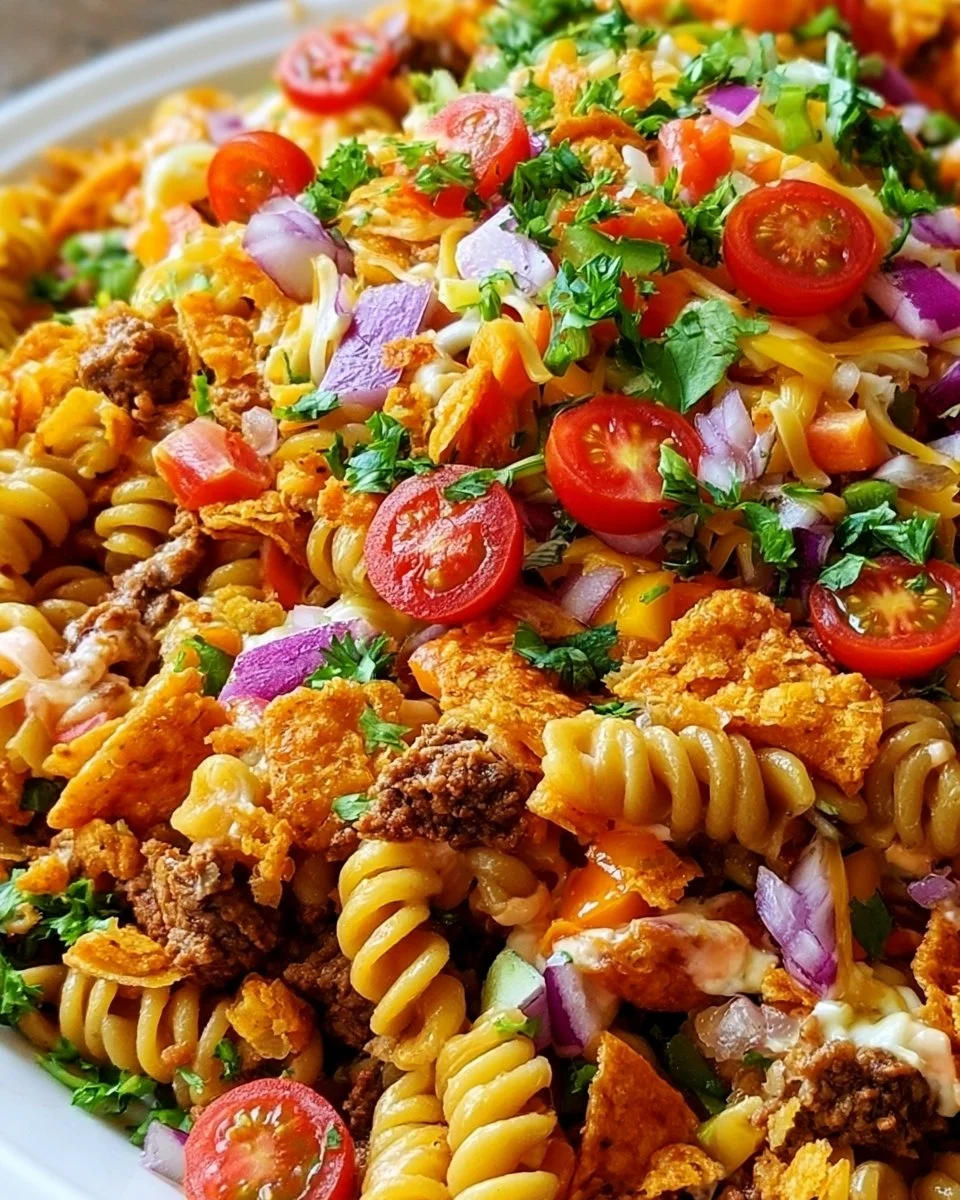 Dorito Taco Pasta Salad