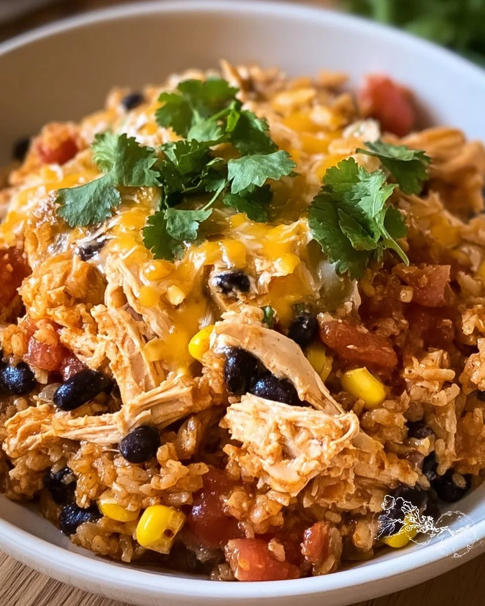 Easy Chicken Burrito Casserole