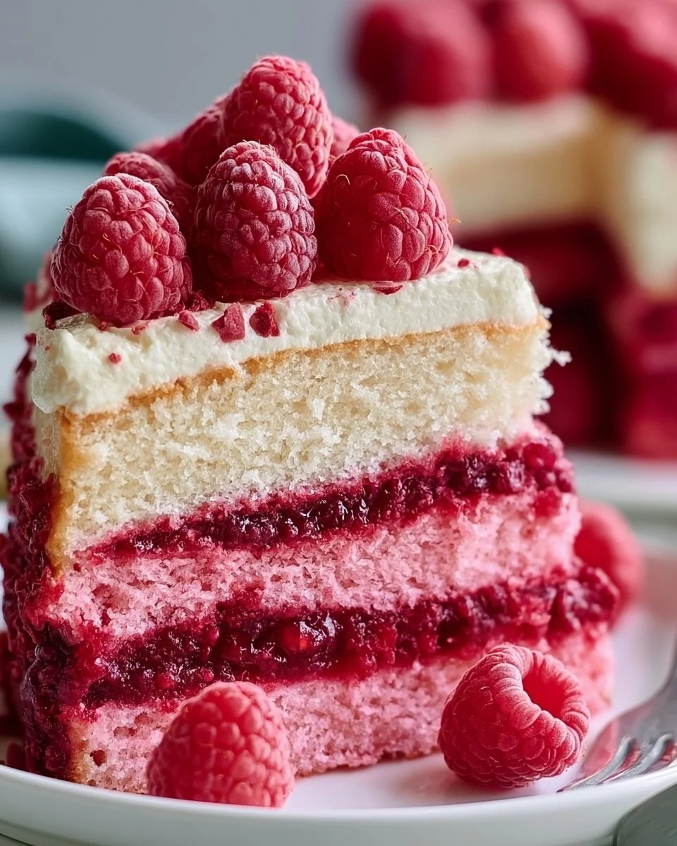Fresh Raspberry Layer Cake