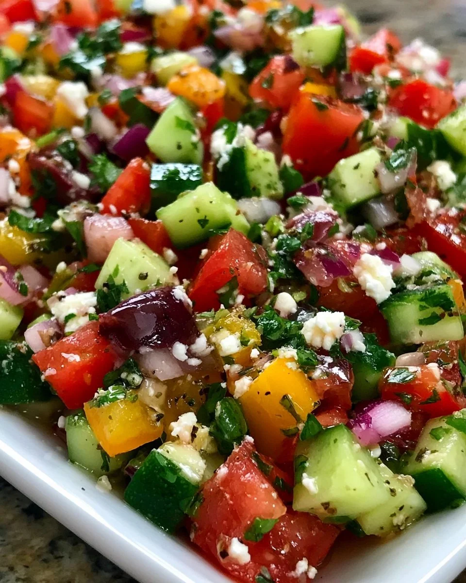 Fresh & Zesty Mediterranean Chopped Salad to Brighten Your Day