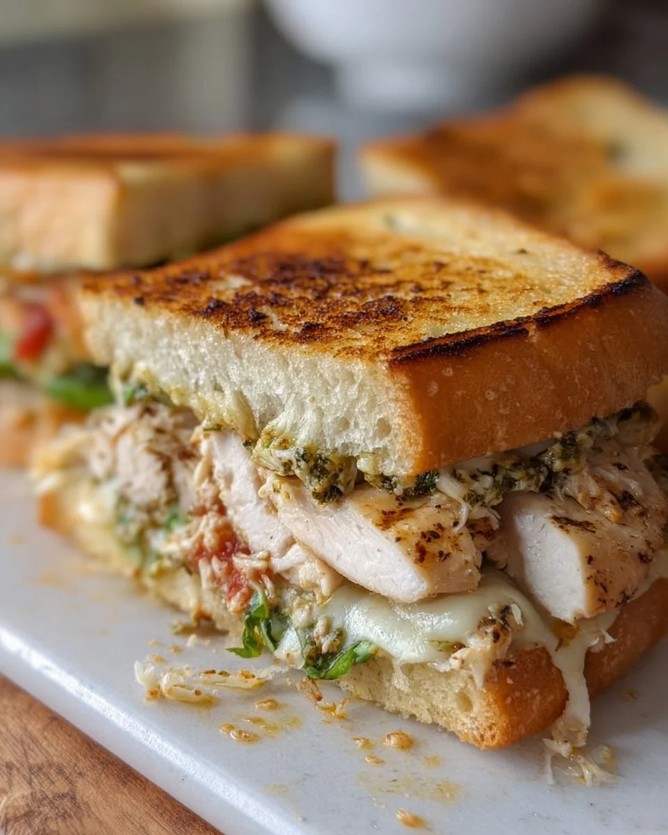 Grilled Chicken Pesto Sandwich
