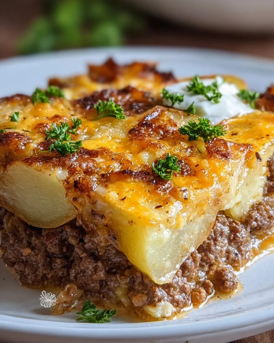 Loaded Beef & Potato Bake