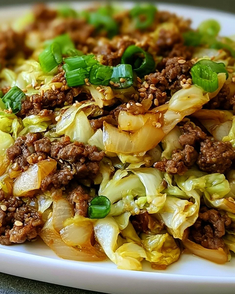 Low Carb Mongolian Ground Beef Cabbage – Easy Keto Meal