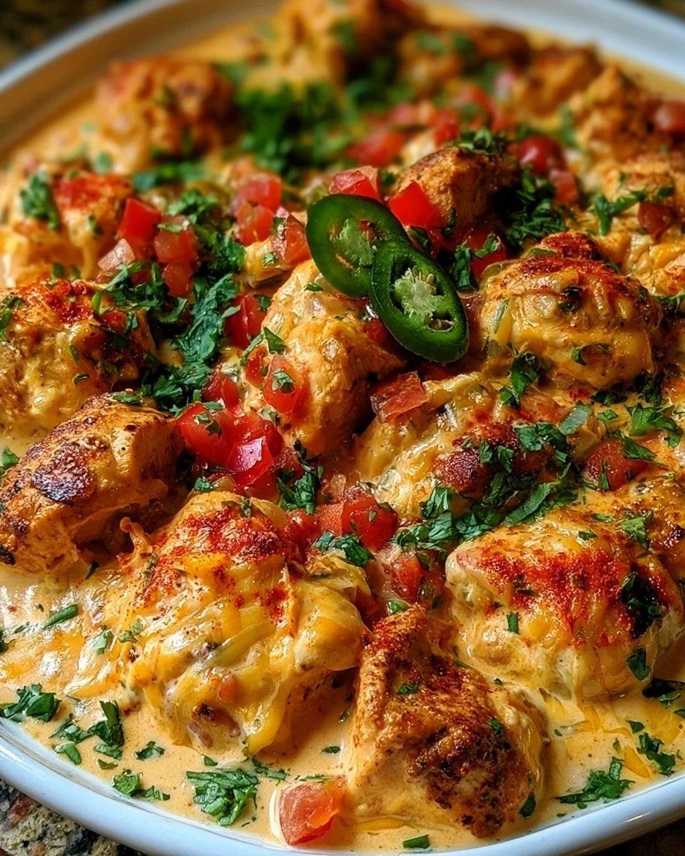 Mexican Spicy Creamy Chicken with Cheese Sauce