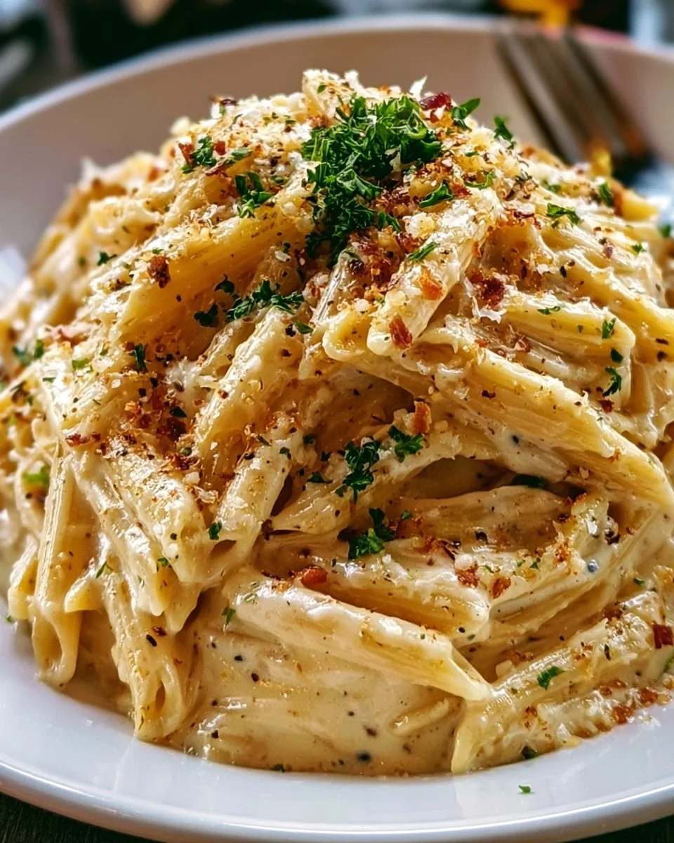 One Pot Creamy Garlic Pasta