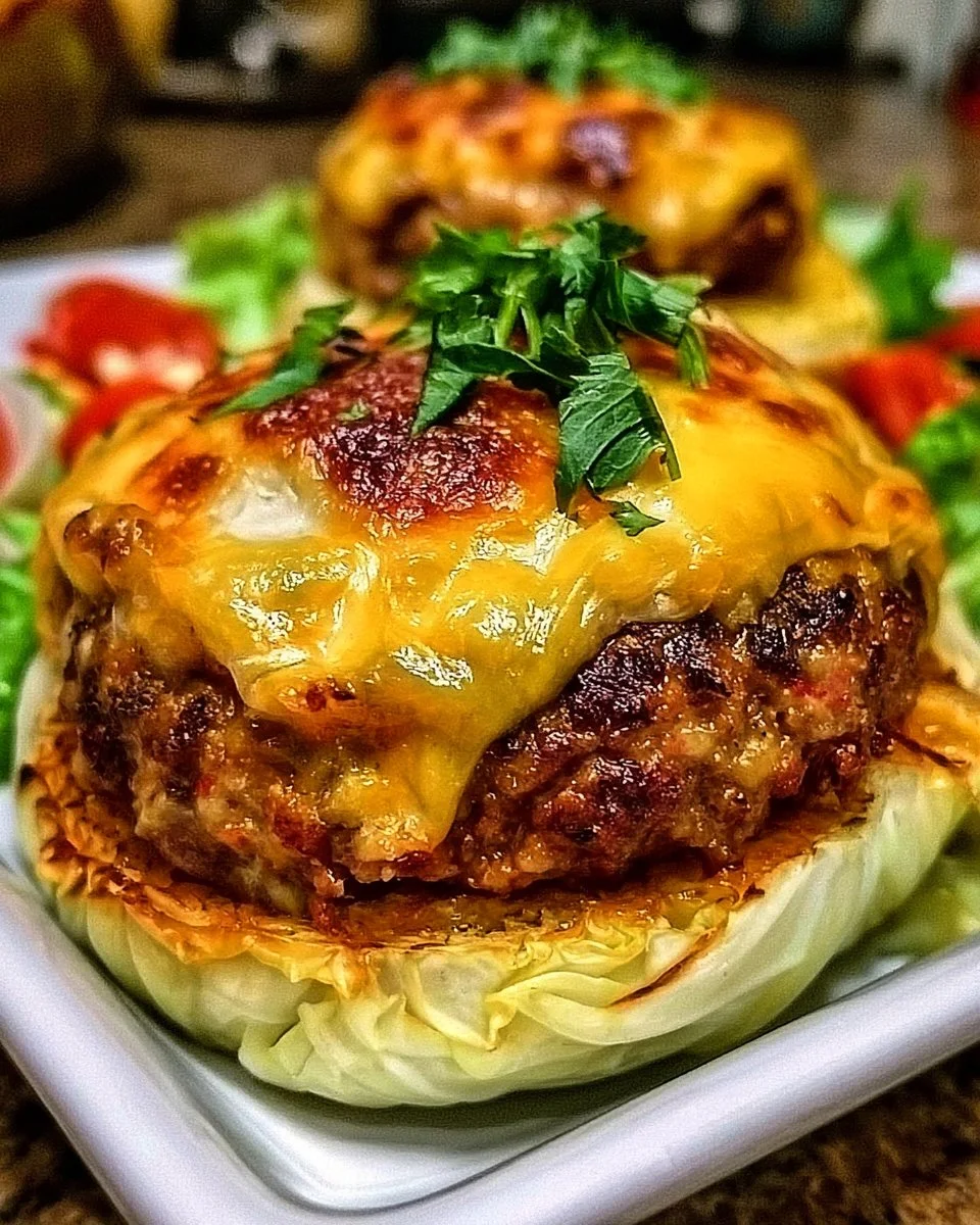 Oven-Baked Cabbage Burgers