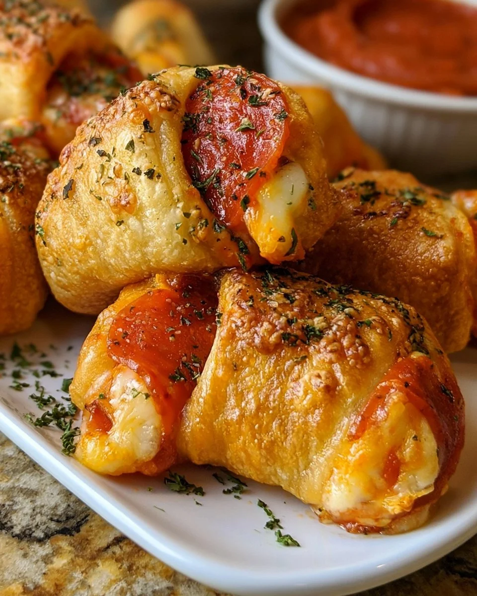Pepperoni Pizza Crescent Rolls