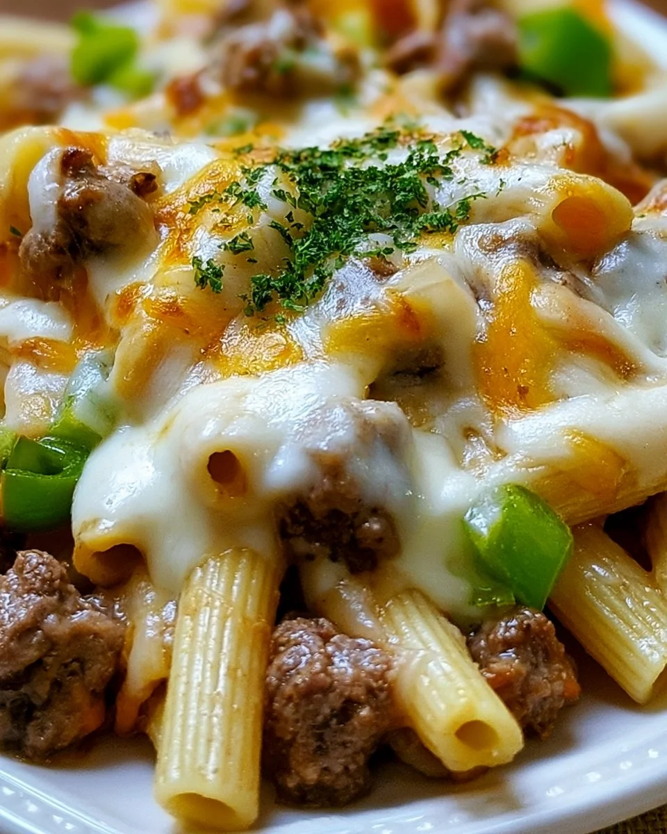Philly Cheesesteak Pasta