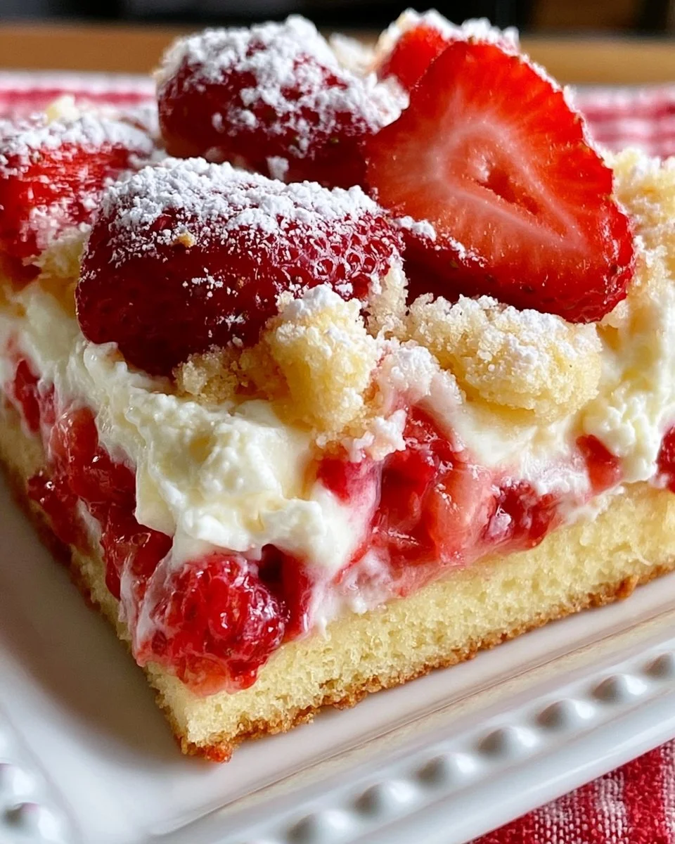 Strawberry Cheesecake Dump Cake Recipe