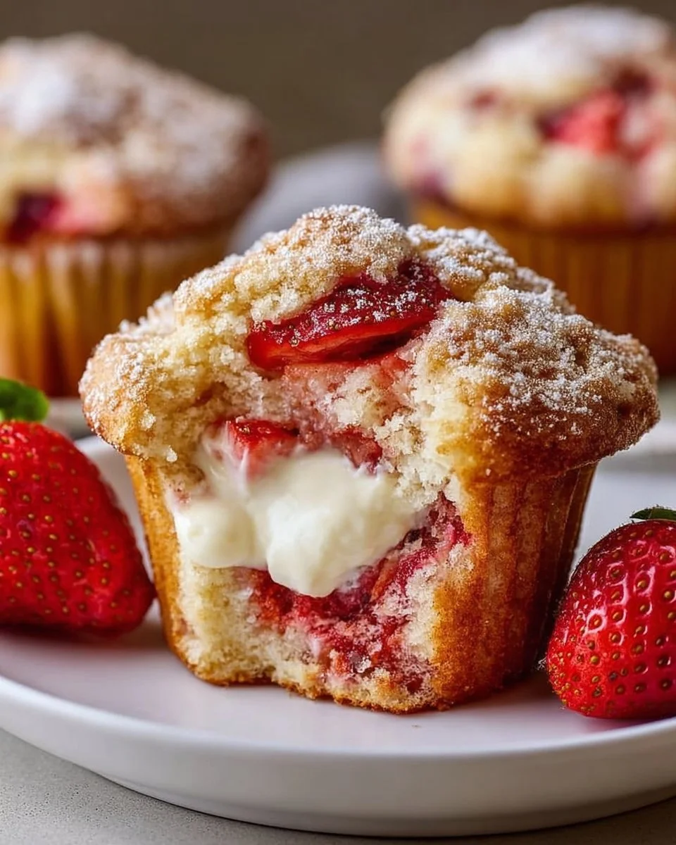 Strawberry Cream Cheese Muffins