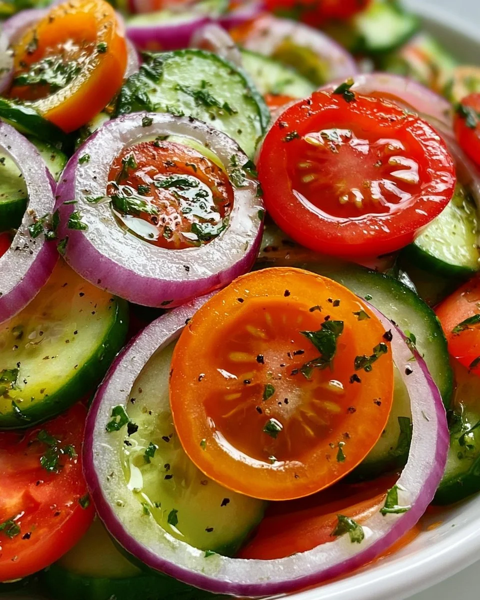 Summer Cucumber and Tomato Salad