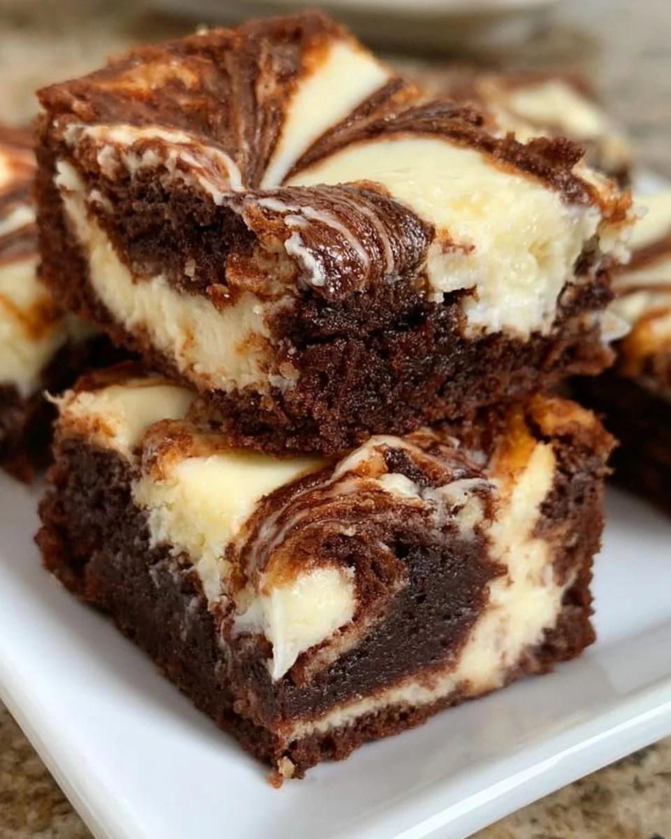 Swirled Cream Cheese Brownies