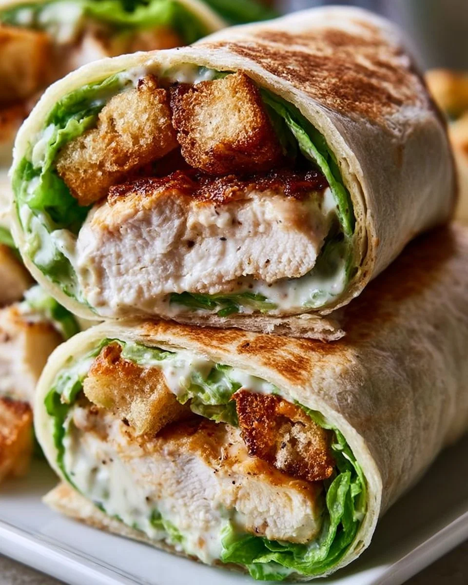 Ultimate Chicken Caesar Wraps: Crispy, Creamy, and Golden-Brown