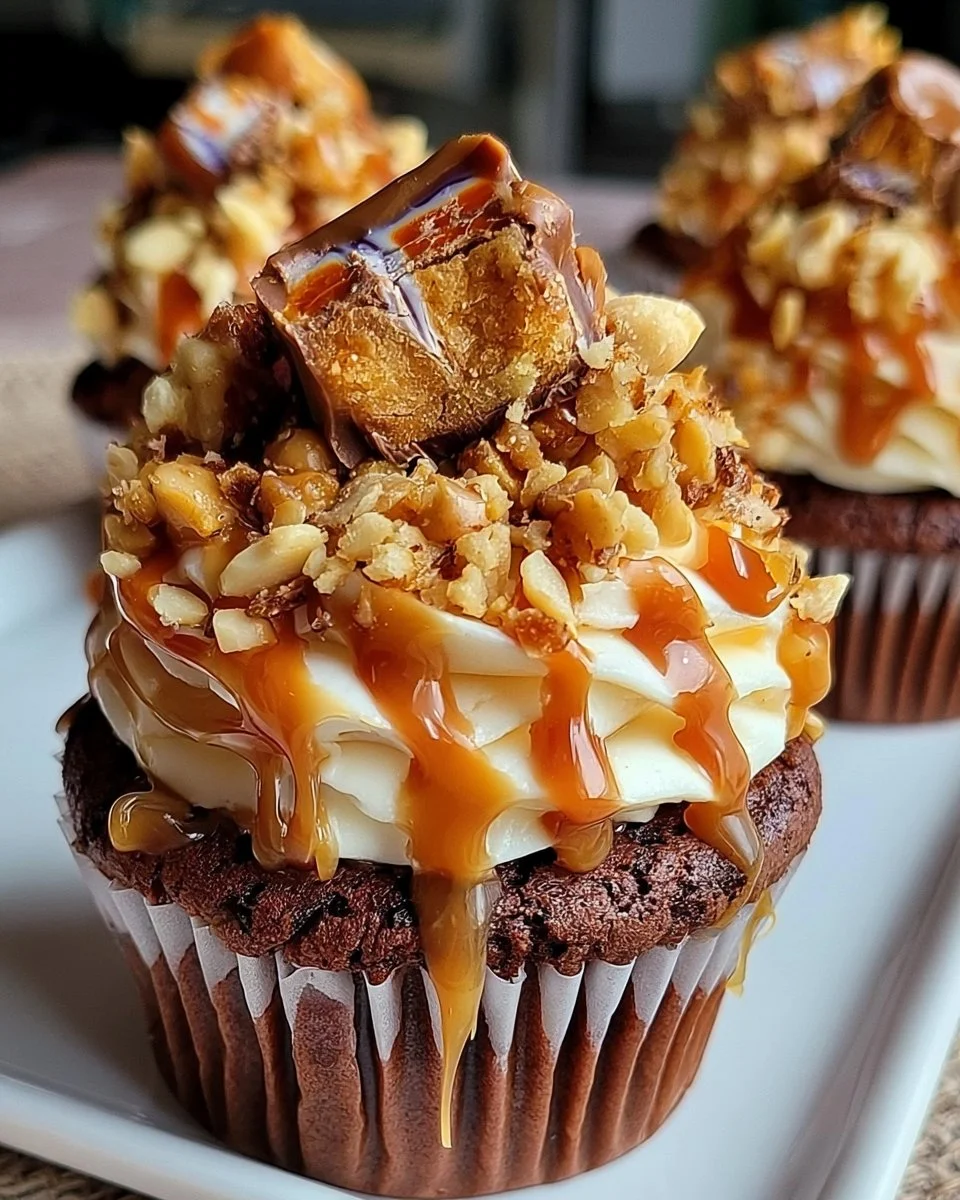 Ultimate Snickers Cupcakes