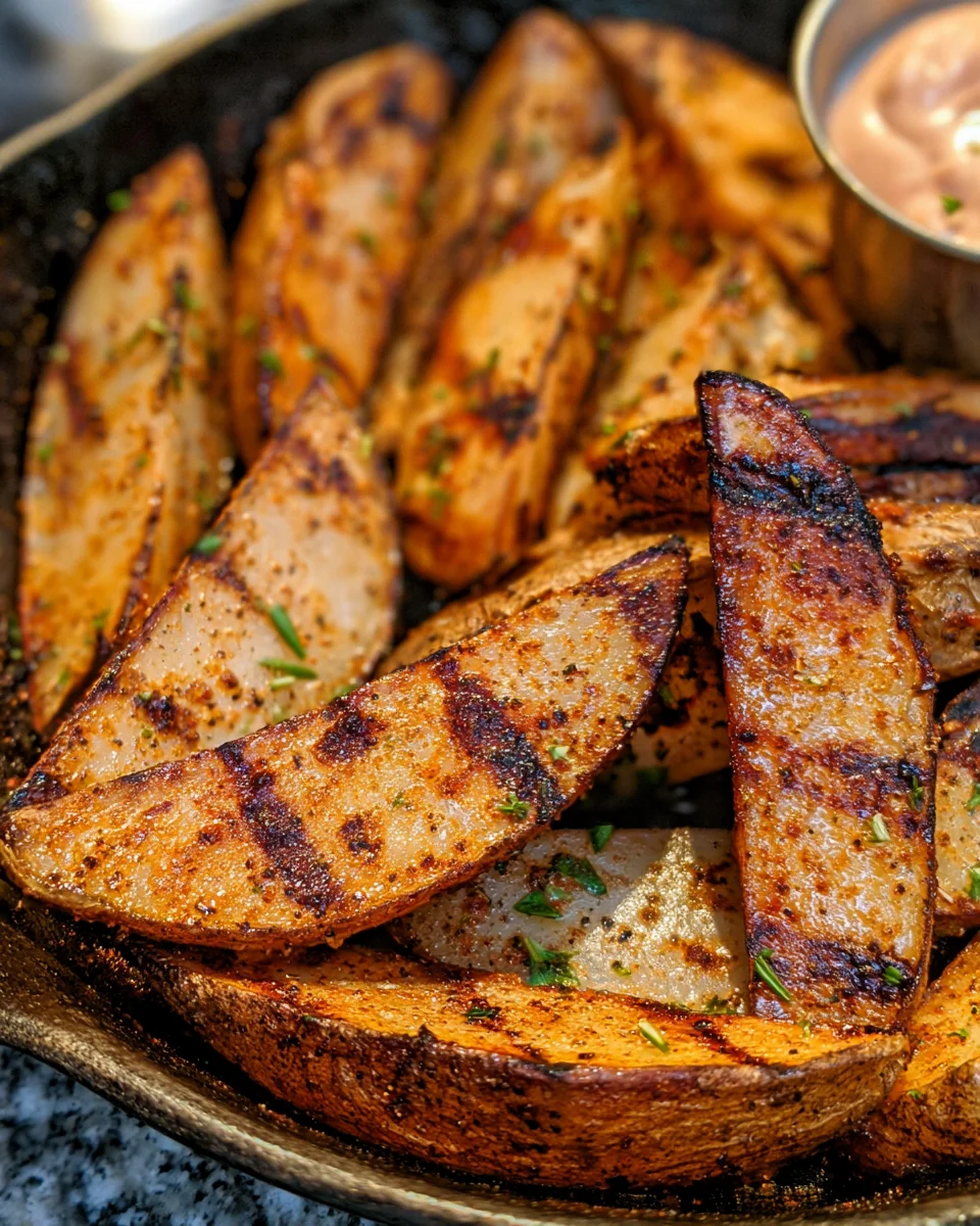 Grilled Potato Wedges